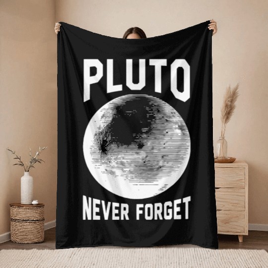 Pluto - pluto never forget Throw Blankets