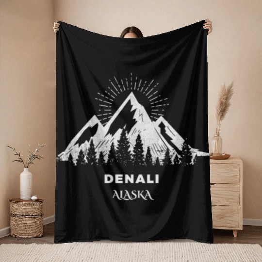 Denali National Park Throw Blankets