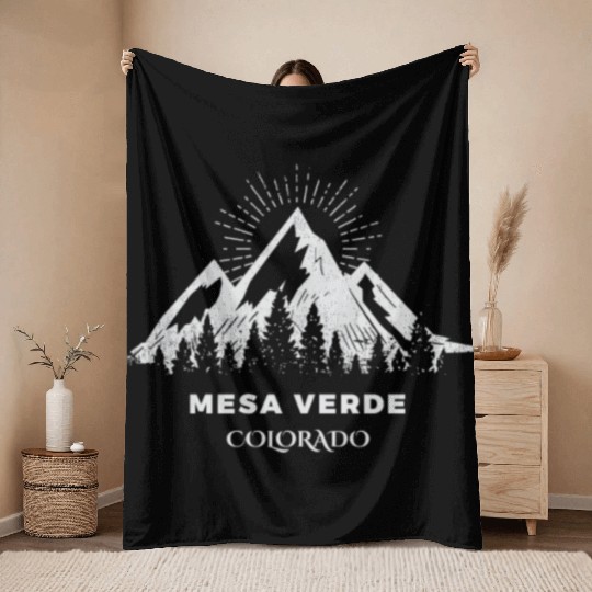 Mesa Verde National Park Throw Blankets