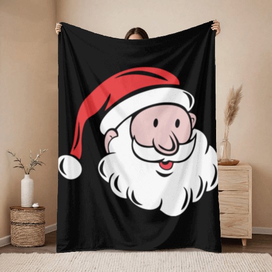 Santa Saint Nicholas Throw Blankets
