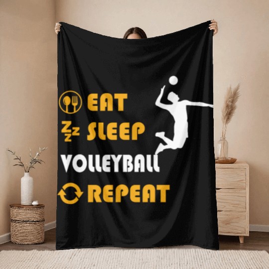 Volleyball - present for men and women Throw Blankets