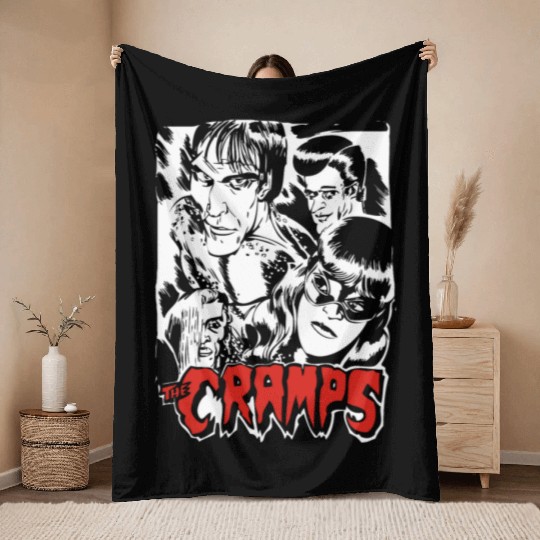 The Cramps Punk Rock Throw Blankets