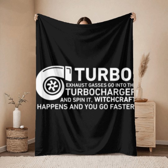 Turbo Witchcraft - Jeremy Clarkson Throw Blankets