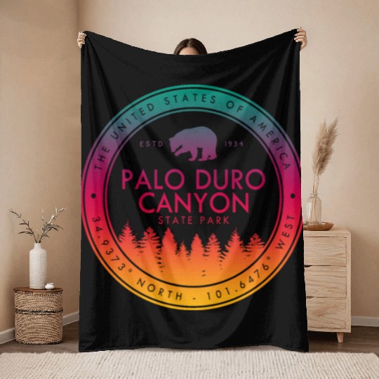 Palo Duro Canyon State Park Texas TX Throw Blankets