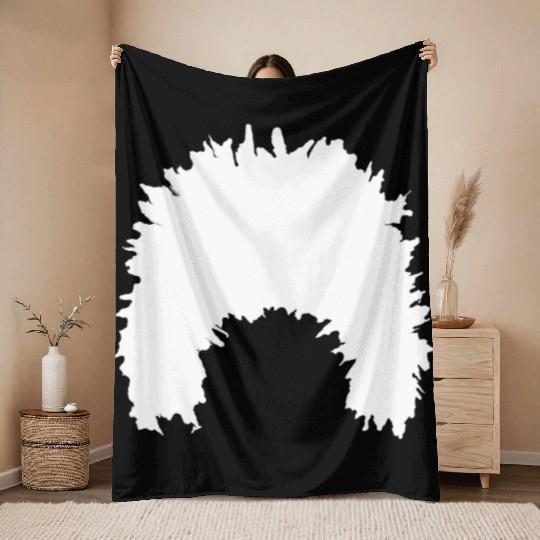 khabib nurmagomedov sheep hat no text white Throw Blankets