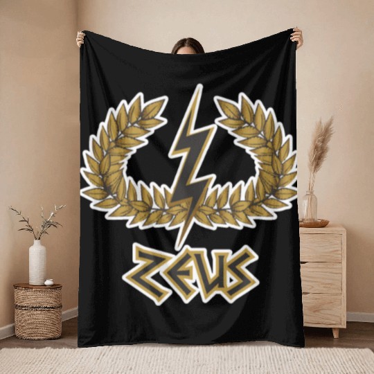 Zeus Throw Blankets Greek Mythology Throw Blankets Gift Throw Blankets