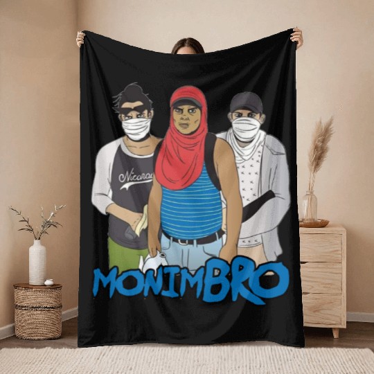 Monimbo Indigenous people of Nicaragua Throw Blankets