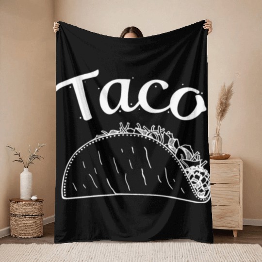 threadrock taco taquito infant bodysuit men matchi Throw Blankets