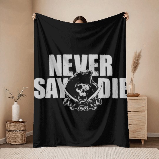 Goonies Never Say Die Funny Throw Blankets