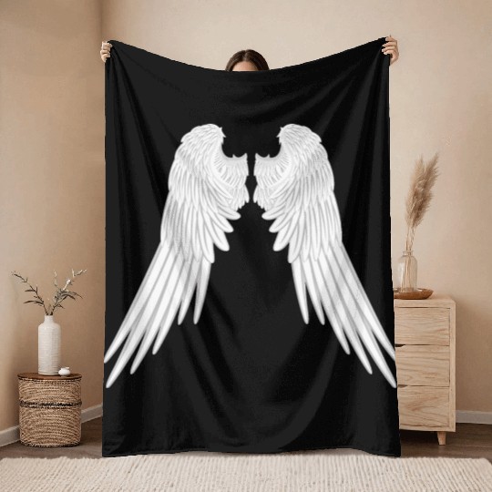 Angel Wings Throw Blankets