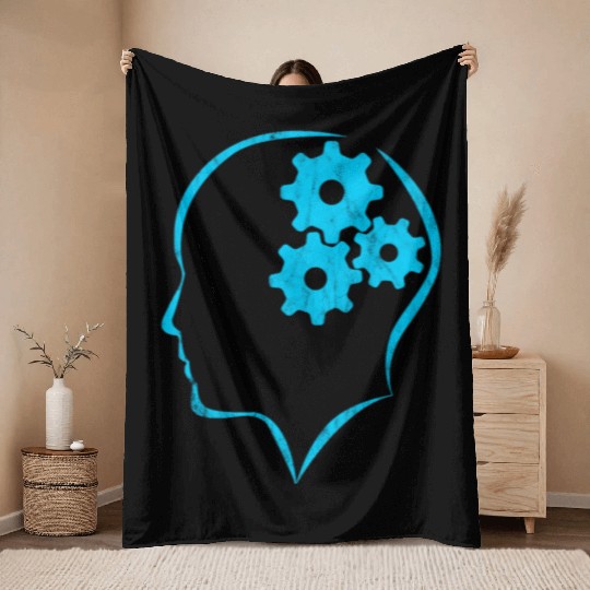 psychology Throw Blankets