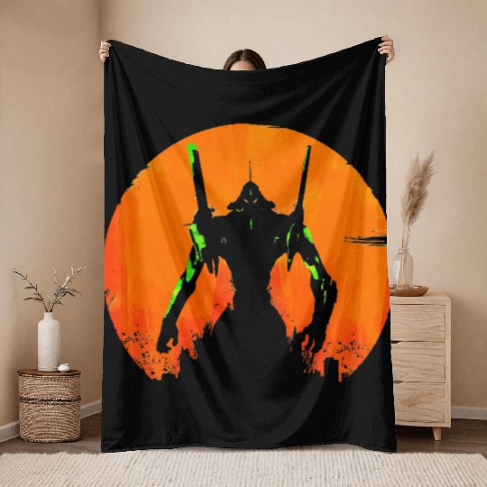 Evangelion Throw Blankets