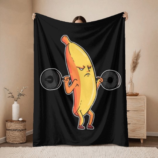 Gym Fitness Workout Training Weight Lifting Gift Throw Blankets