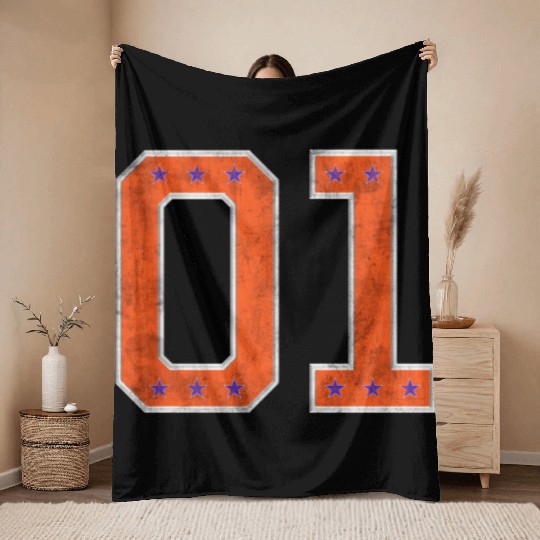 01 General Lee Style Throw Blankets