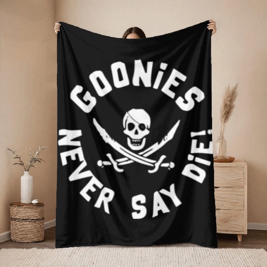 Goonies Never Say Die Throw Blankets