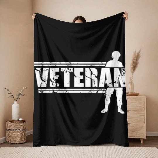 Soldier Veterans Day Army Veteran Military Throw Blankets