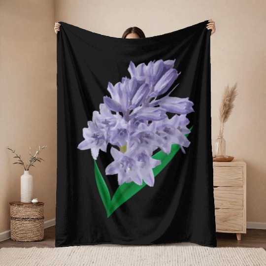 Flower Spring Bluebell Violet - Gift Idea Throw Blankets