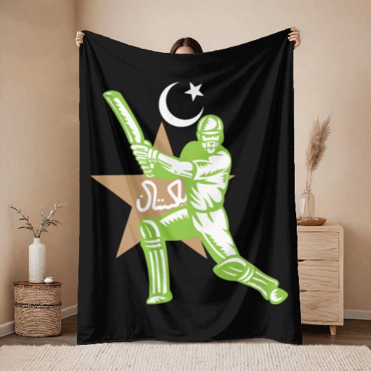 Pakistan Cricket Team Throw Blankets Fans Jersey