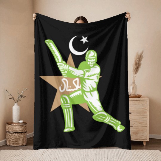 Pakistan Cricket Team Throw Blankets Fans Jersey