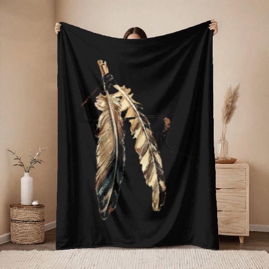 Southwest Native American Indian Tribal Art Throw Blankets