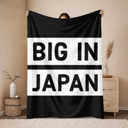 Big in Japan Throw Blankets
