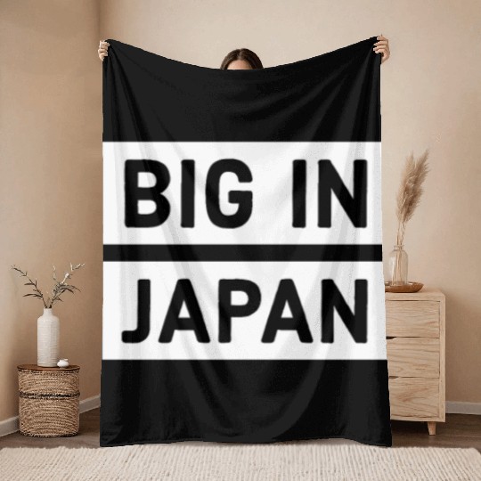 Big in Japan Throw Blankets