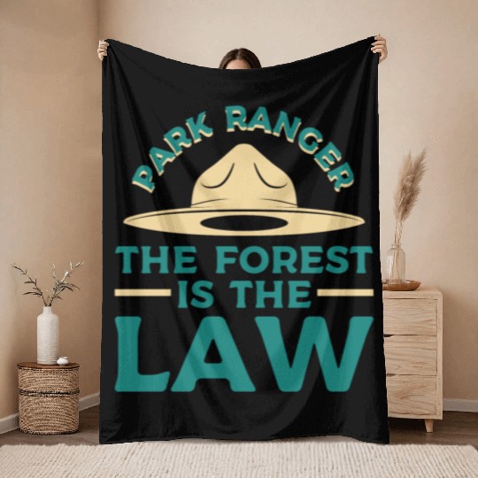 Park Ranger Law Gift Throw Blankets