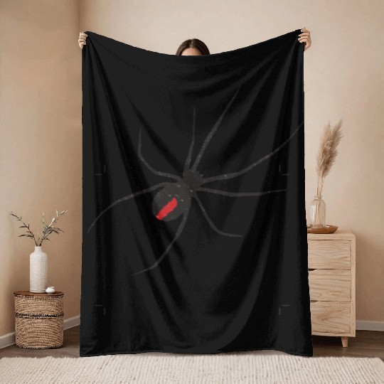 product Black Widow Spider Insect Lover Gifts Throw Blankets