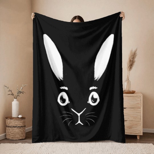 White Rabbit Throw Blankets