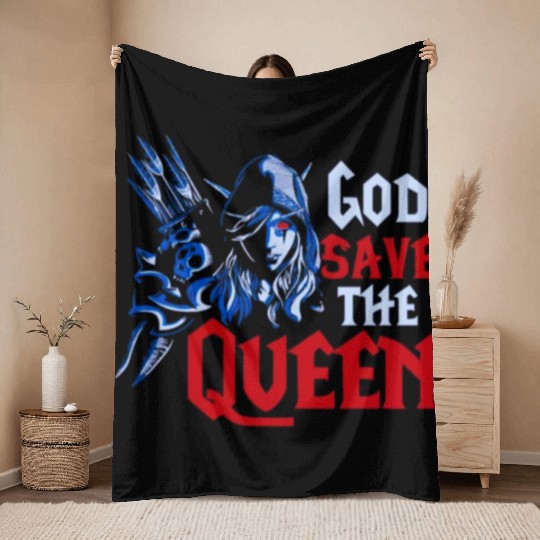 World of Warcraft Sylvanas Windrunner God Save The Throw Blankets
