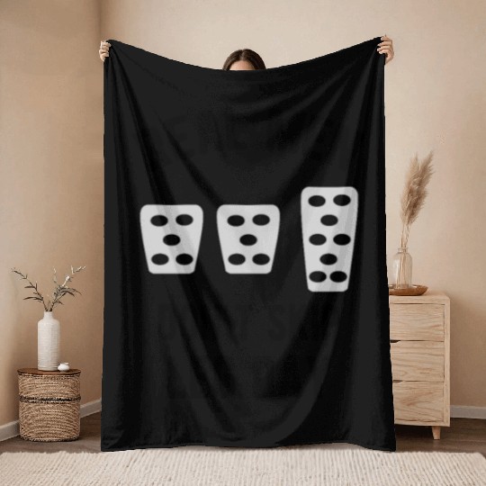 Real Men Don't Skip Leg Day Manual Stickshift Throw Blankets