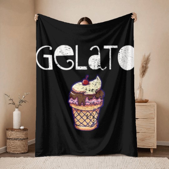 Gelato Throw Blankets