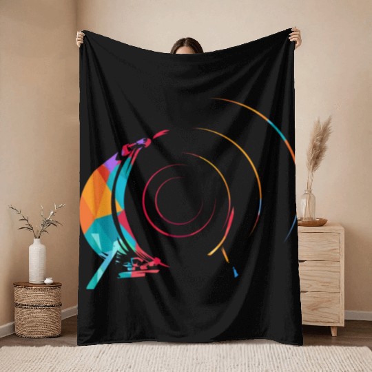 Drum n Bass Throw Blankets