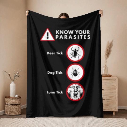 Anti-Trump Throw Blankets Different Kinds of Tick