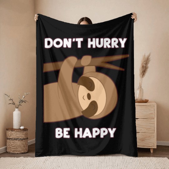 Sloth Throw Blankets