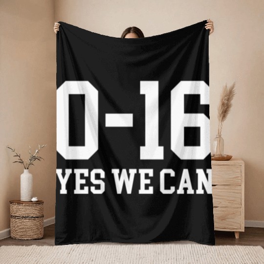 Detroit Lions 0 16 Yes We Can Throw Blankets