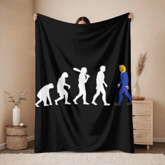 Anti Trump Throw Blankets