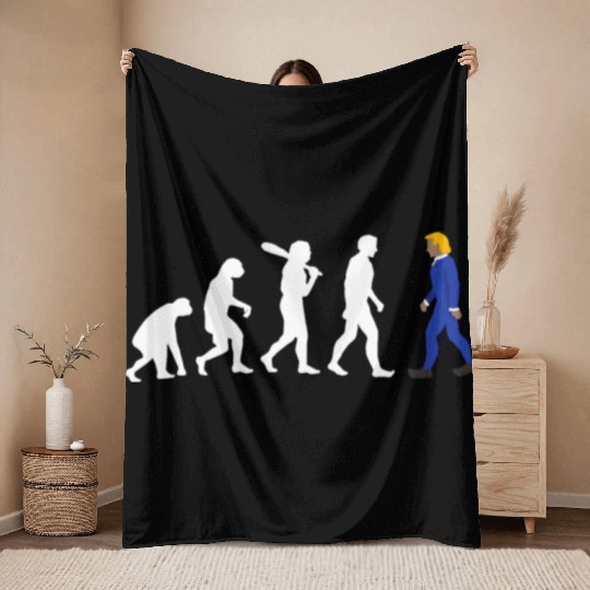 Anti Trump Throw Blankets