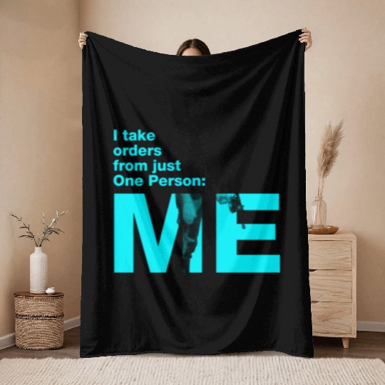 Han Solo: I take orders from just One Person: Me Throw Blankets