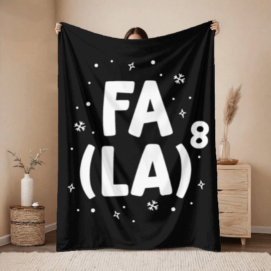 Fa La La Math Teacher Christmas Throw Blankets Gift Idea