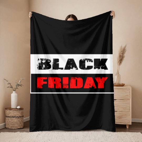 Black Friday Throw Blankets