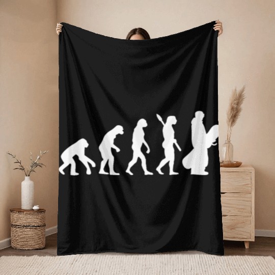 Snowboard Evolution Throw Blankets
