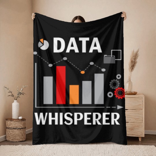 Data Analyst Developer Computer Scientist Gift Throw Blankets