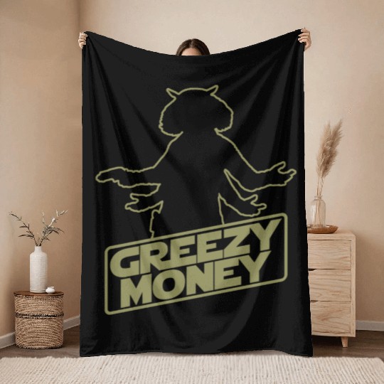 Greezy Money Throw Blankets