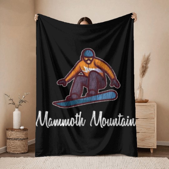 Mammoth Mountain Throw Blankets