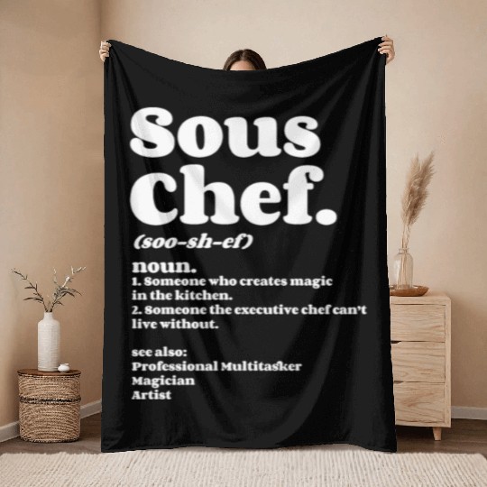 Sous Chef Throw Blankets