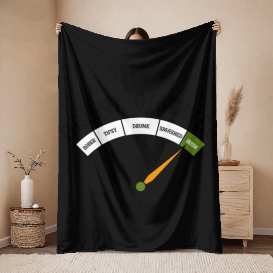Drunk O Meter Throw Blankets