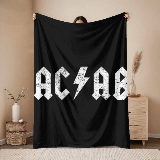 ACAB Punk A.C.A.B. All Cops Antifa Riot Throw Blankets