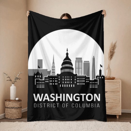 Washington D.C. Throw Blankets