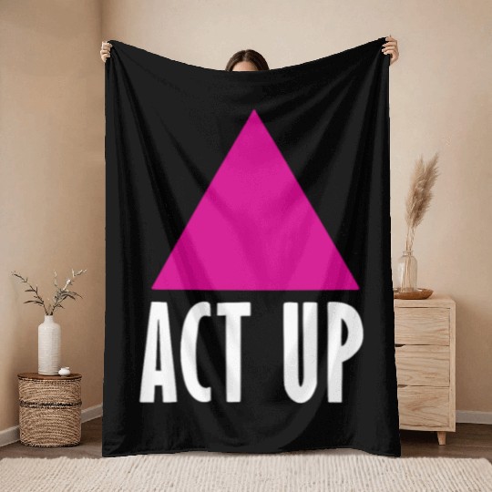 Act Up - Silence Death AIDS Throw Blankets